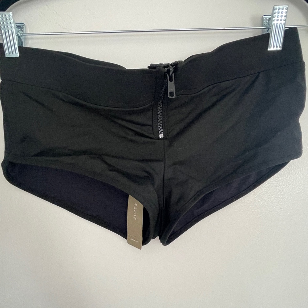 J.Crew zip front swim boy cut bottoms